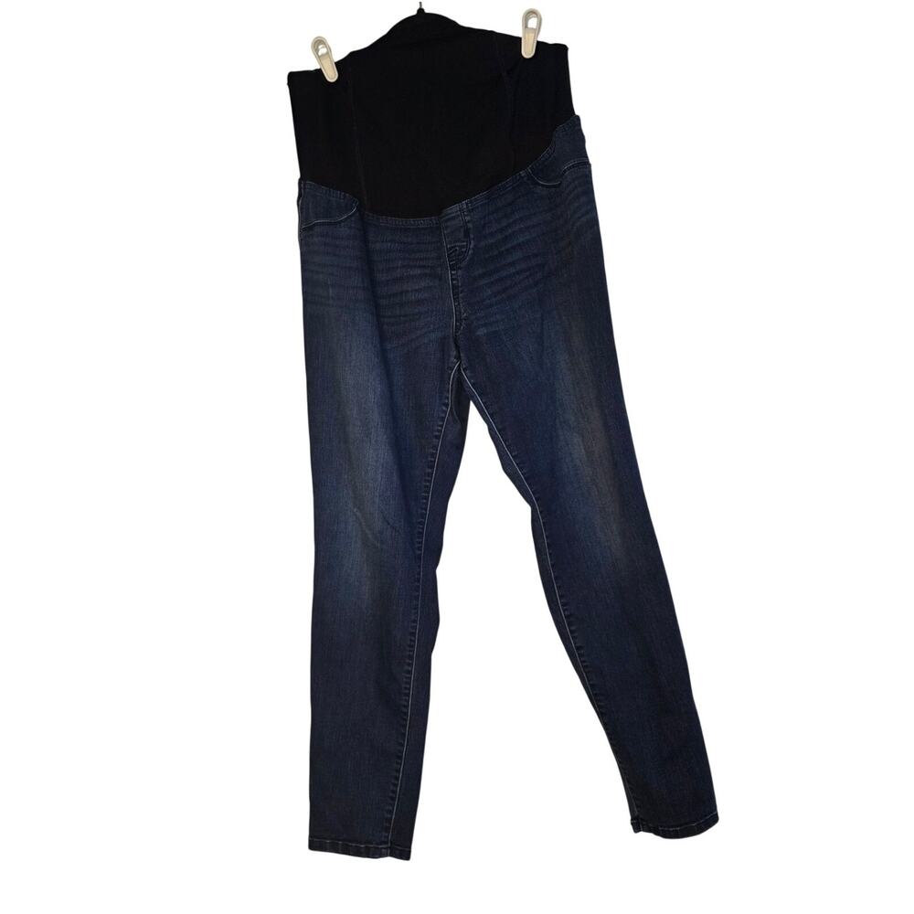 Isabel Maternity dark wash Skinny Full Panel Jeans size 12
